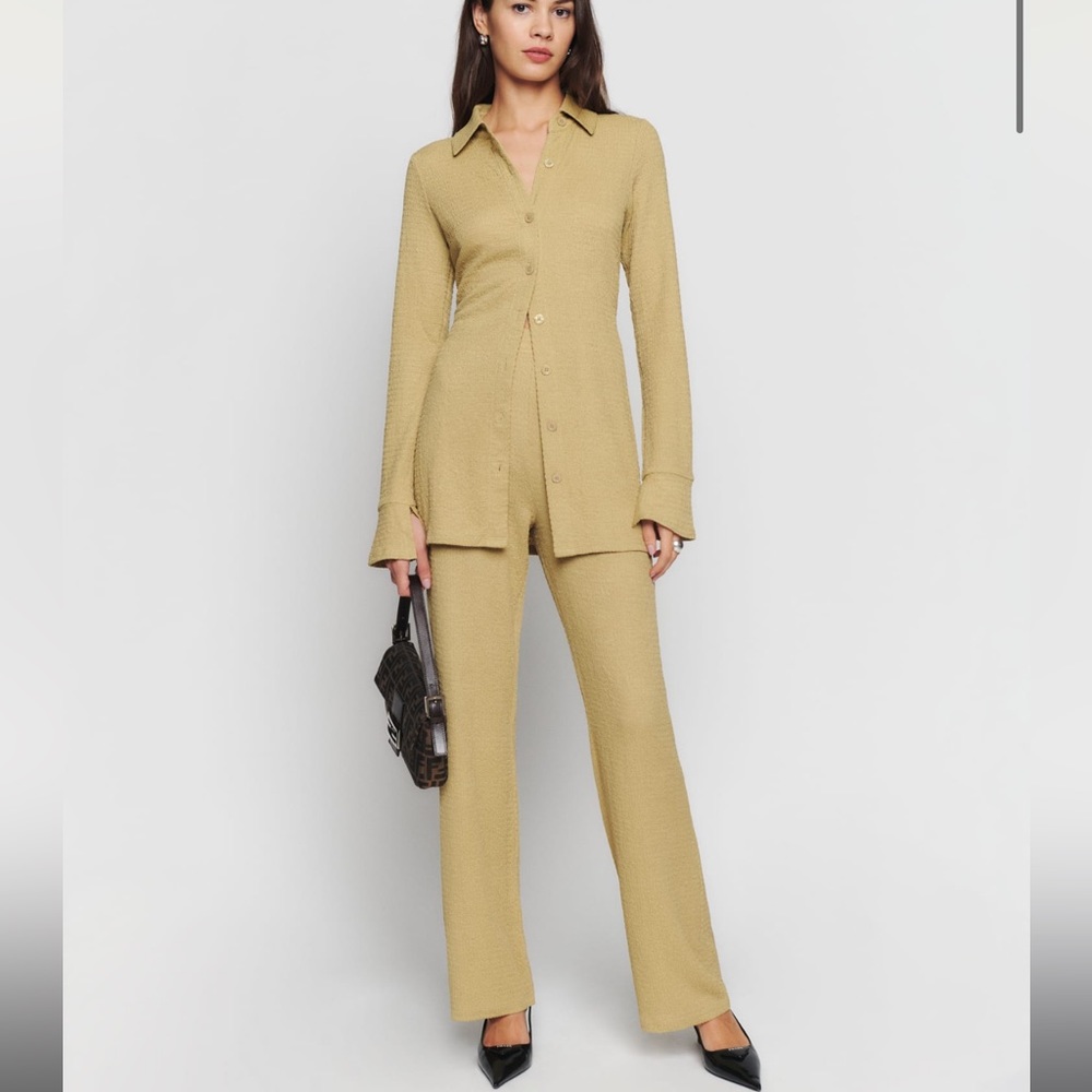 Reformation Darian Two Piece in Tan